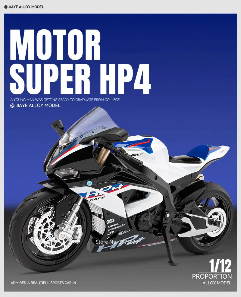 Miniaturowe BMW HP4 – Wyścigowa Precyzja w Skali Kolekcjonerskiej