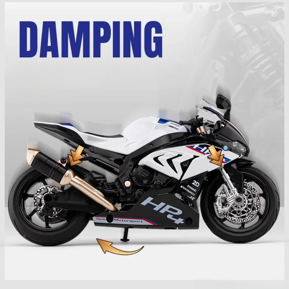 Miniaturowe BMW HP4 – Wyścigowa Precyzja w Skali Kolekcjonerskiej