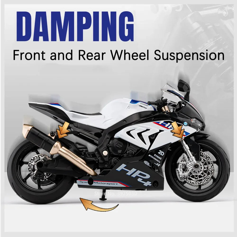 Miniaturowe BMW HP4 – Wyścigowa Precyzja w Skali Kolekcjonerskiej