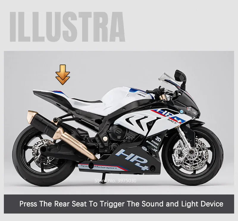 Miniaturowe BMW HP4 – Wyścigowa Precyzja w Skali Kolekcjonerskiej
